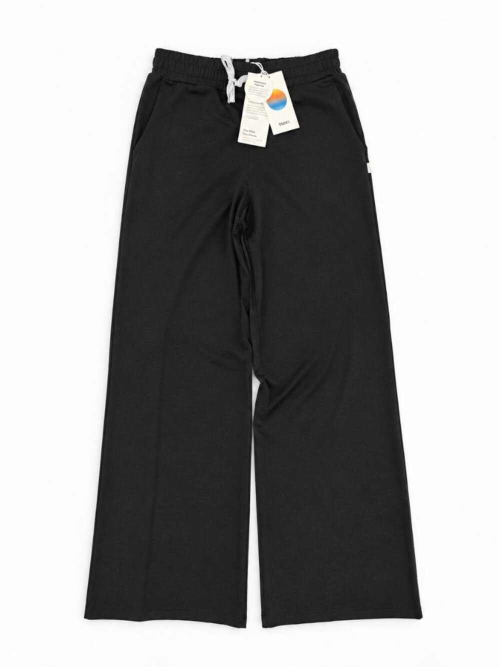 Vuori Halo Essential Wideleg Pants XS Black Heather NWT